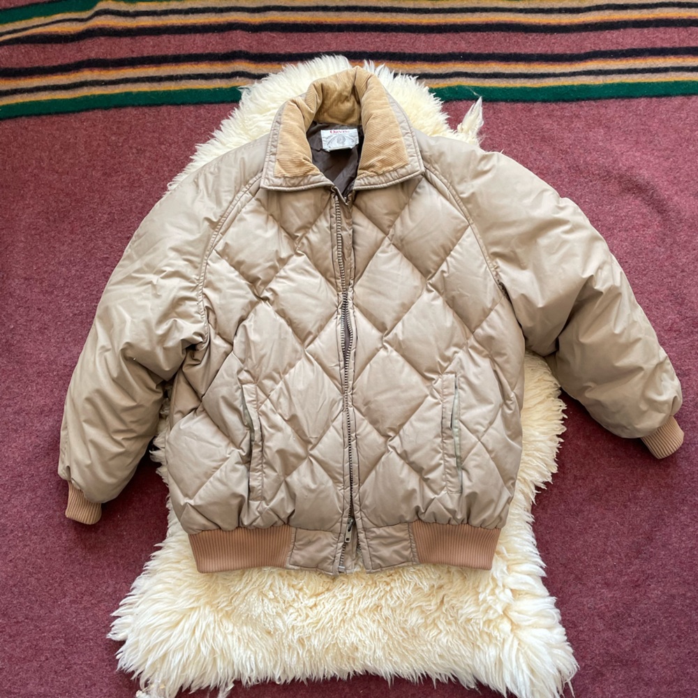 Vintage Orvis quilted diamond puffer jacket, raglan sleeve waterproof - Picture 1 of 9